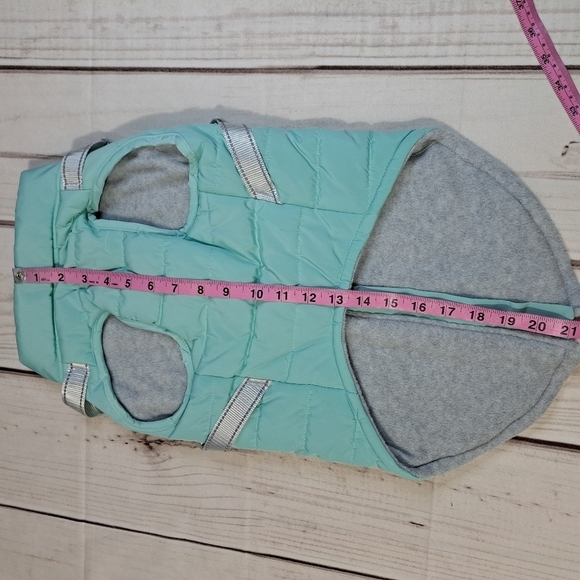 Dog Whisperer Light Blue Puffer Step Into Jacket Harness Size Large - Picture 3 of 8